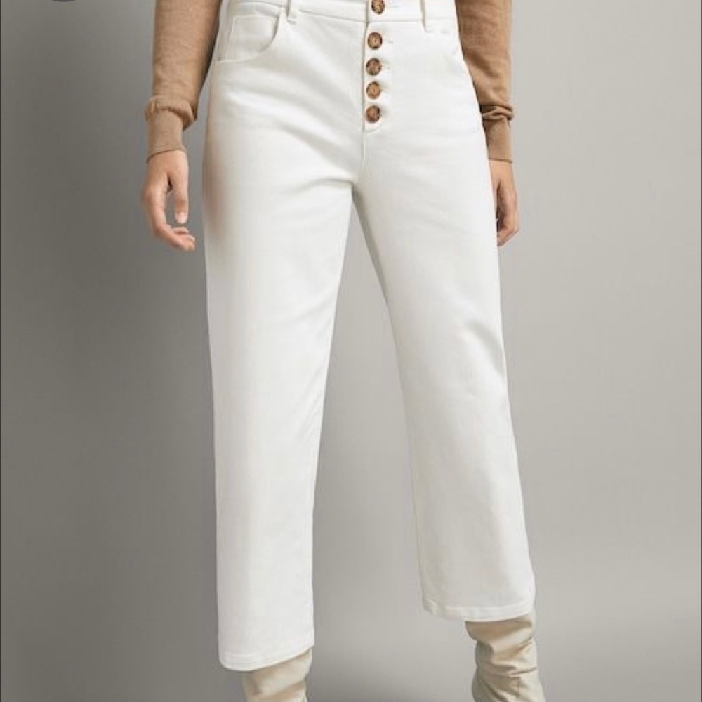 NWT Massimo Dutti Mid-Rise Straight Fit Jeans